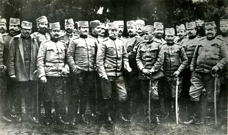 Команда Ужичке војске са командантом генералом Вукоманом Арачићем