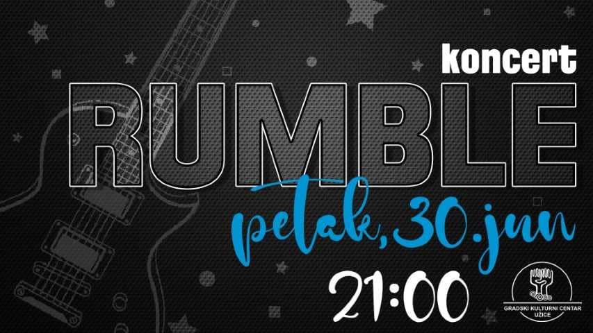 Концерт групе Rumble у ГКЦ 30. јуна